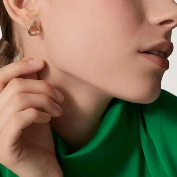 Trinity Earrings, Brilliant-Cut Diamonds Trinity Earrings, Brilliant-Cut Diamonds