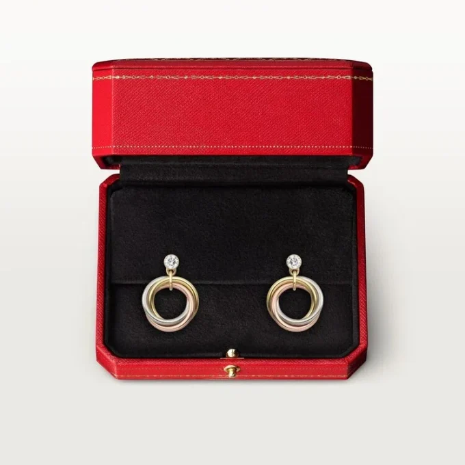 Trinity Earrings, Brilliant-Cut Diamonds Trinity Earrings, Brilliant-Cut Diamonds