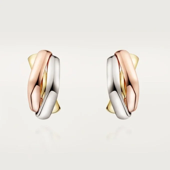 Trinity Earrings, Cushion-Shaped Trinity Earrings, Cushion-Shaped