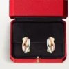 Trinity Earrings, Cushion-Shaped Trinity Earrings, Cushion-Shaped