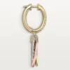 Trinity Earrings, Half-Paved Trinity Earrings, Half-Paved