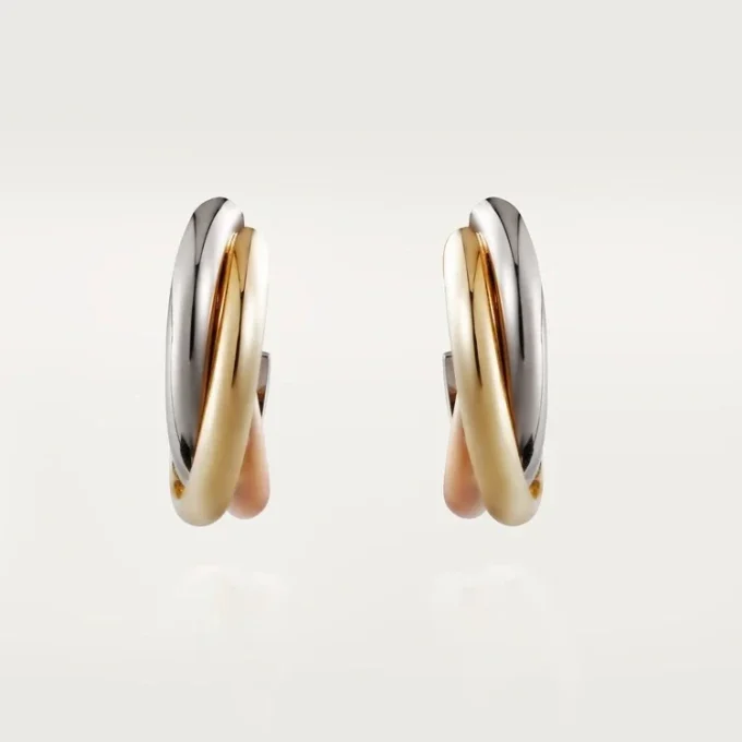 Trinity Earrings – White Gold, Yellow Gold, Rose Gold – Cartier Trinity Earrings – White Gold, Yellow Gold, Rose Gold – Cartier