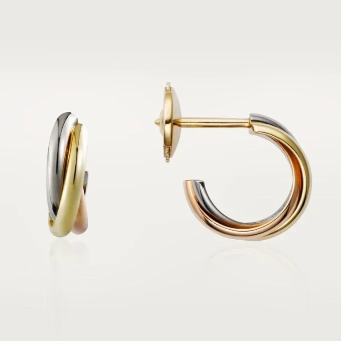 Trinity Earrings – White Gold, Yellow Gold, Rose Gold – Cartier Trinity Earrings – White Gold, Yellow Gold, Rose Gold – Cartier