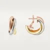 Trinity Hoop Earrings in Tricolor Gold | Cartier Us Trinity Hoop Earrings in Tricolor Gold | Cartier Us