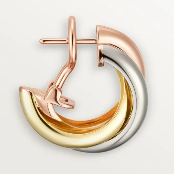 Trinity Hoop Earrings in Tricolor Gold | Cartier Us Trinity Hoop Earrings in Tricolor Gold | Cartier Us