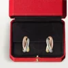 Trinity Hoop Earrings in Tricolor Gold | Cartier Us Trinity Hoop Earrings in Tricolor Gold | Cartier Us