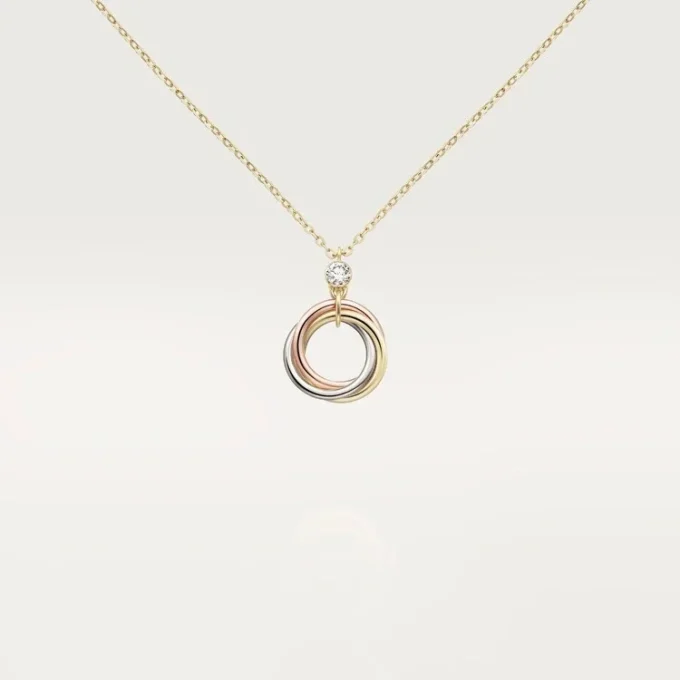 Trinity Pendant, 1 Diamond Trinity Pendant, 1 Diamond
