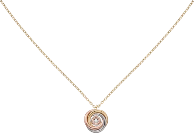 Trinity Pendant, 1 Diamond, Paved Trinity Pendant, 1 Diamond, Paved