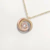 Trinity Pendant, 1 Diamond, Paved Trinity Pendant, 1 Diamond, Paved