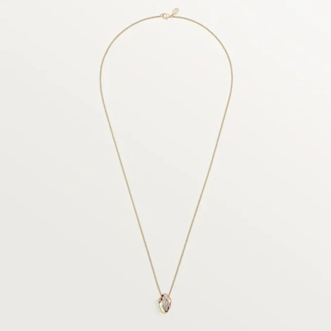 Trinity Pendant, Cushion-Shaped, Half-Paved Trinity Pendant, Cushion-Shaped, Half-Paved