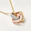 Trinity Pendant, Cushion-Shaped, Half-Paved Trinity Pendant, Cushion-Shaped, Half-Paved