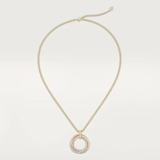 Trinity Pendant, Large Model, Paved Trinity Pendant, Large Model, Paved