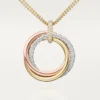 Trinity Pendant, Large Model, Semi-Paved Trinity Pendant, Large Model, Semi-Paved