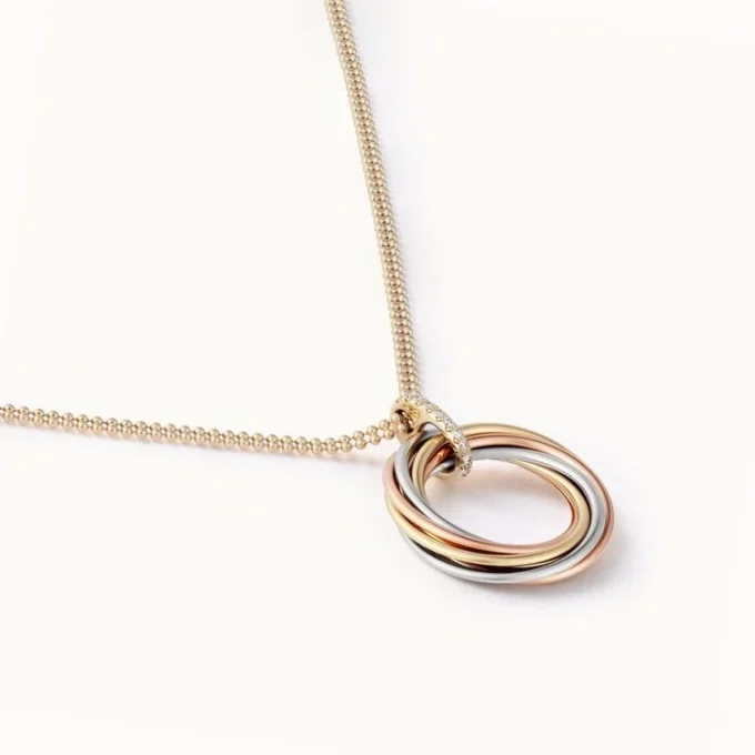 Trinity Pendant, Seven Rows, Diamonds Trinity Pendant, Seven Rows, Diamonds