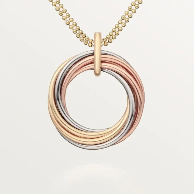 Trinity Pendant, Seven Rows, Diamonds Trinity Pendant, Seven Rows, Diamonds