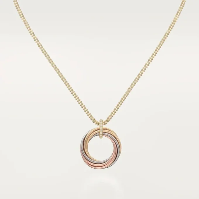 Trinity Pendant, Seven Rows, Diamonds Trinity Pendant, Seven Rows, Diamonds