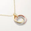 Trinity Pendant, Small Model, Half-Paved Trinity Pendant, Small Model, Half-Paved