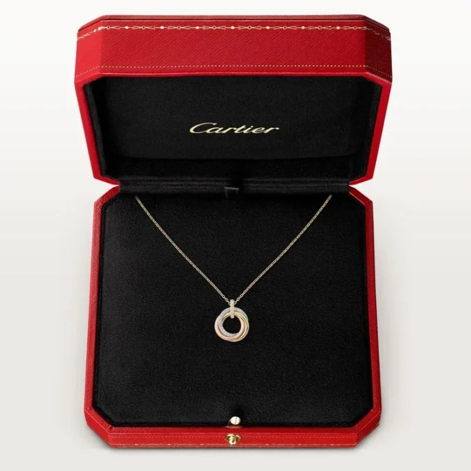 Trinity Pendant, Small Model, Half-Paved Trinity Pendant, Small Model, Half-Paved
