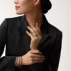 Trinity Ring, Cushion-Shaped, Large Model, Paved Trinity Ring, Cushion-Shaped, Large Model, Paved