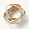 Trinity Ring, Cushion-Shaped, Large Model, Paved Trinity Ring, Cushion-Shaped, Large Model, Paved