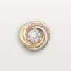 Trinity Stud Earrings, 2 Diamonds Trinity Stud Earrings, 2 Diamonds